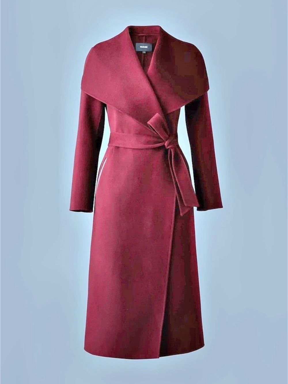 Maje Brown Wrap Trench Coat Like New - Picture 5 of 7